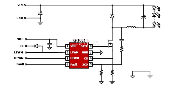 安徽KP18058ESPA五路RGBCW调光方案必易微KP代理定制,必易微KP代理