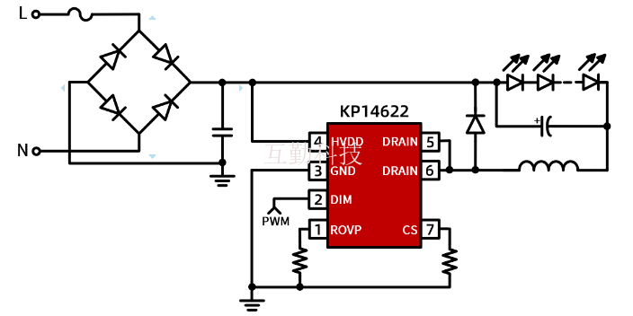 湖北KP18062ESPA高PF欧标双路调光线性芯片必易微KP代理型号