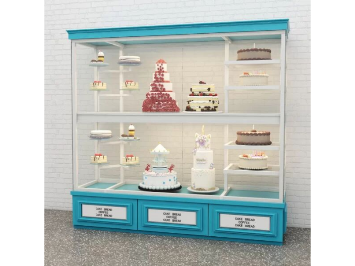 生日蛋糕模型柜生产商家,模型柜