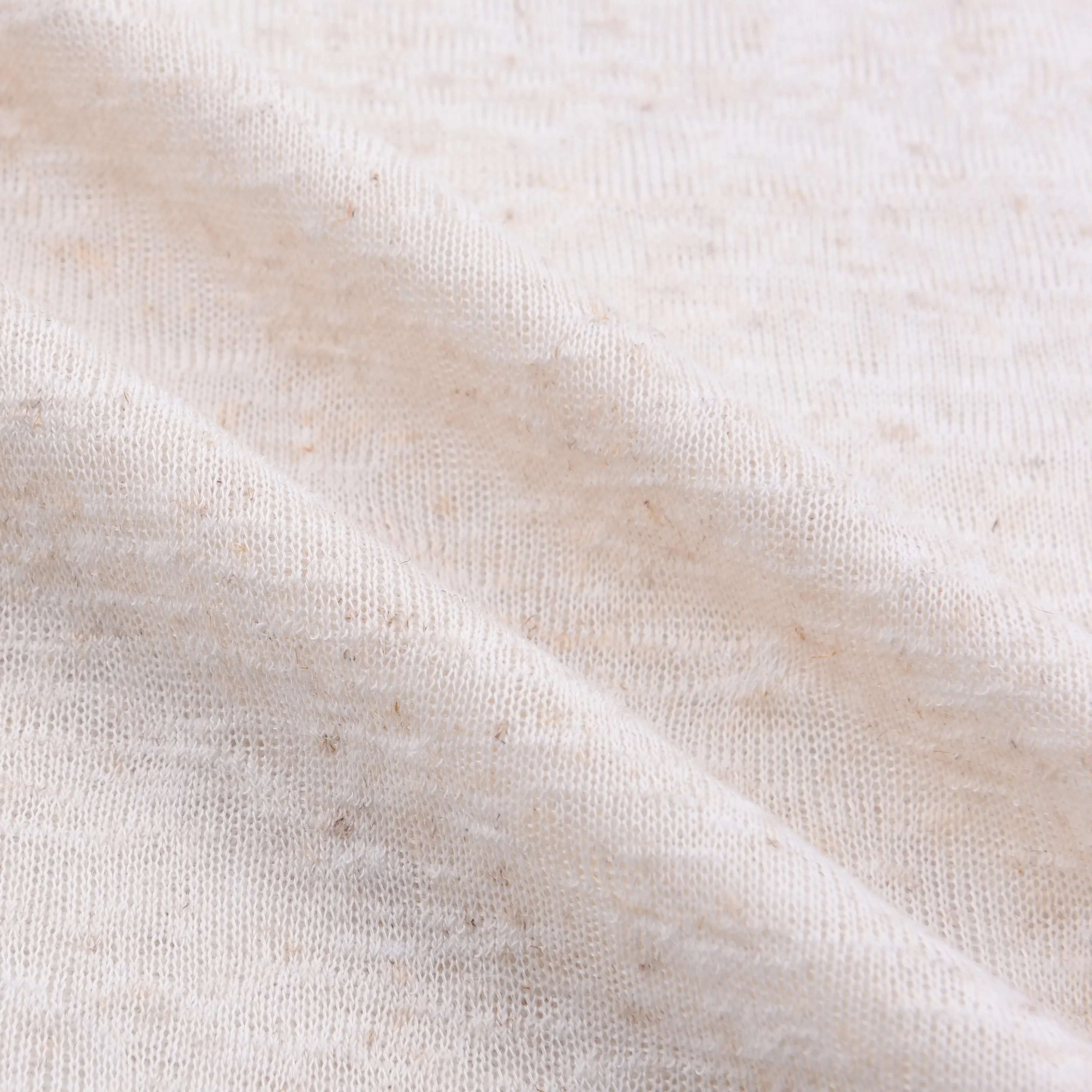 linen blended knitted fabric