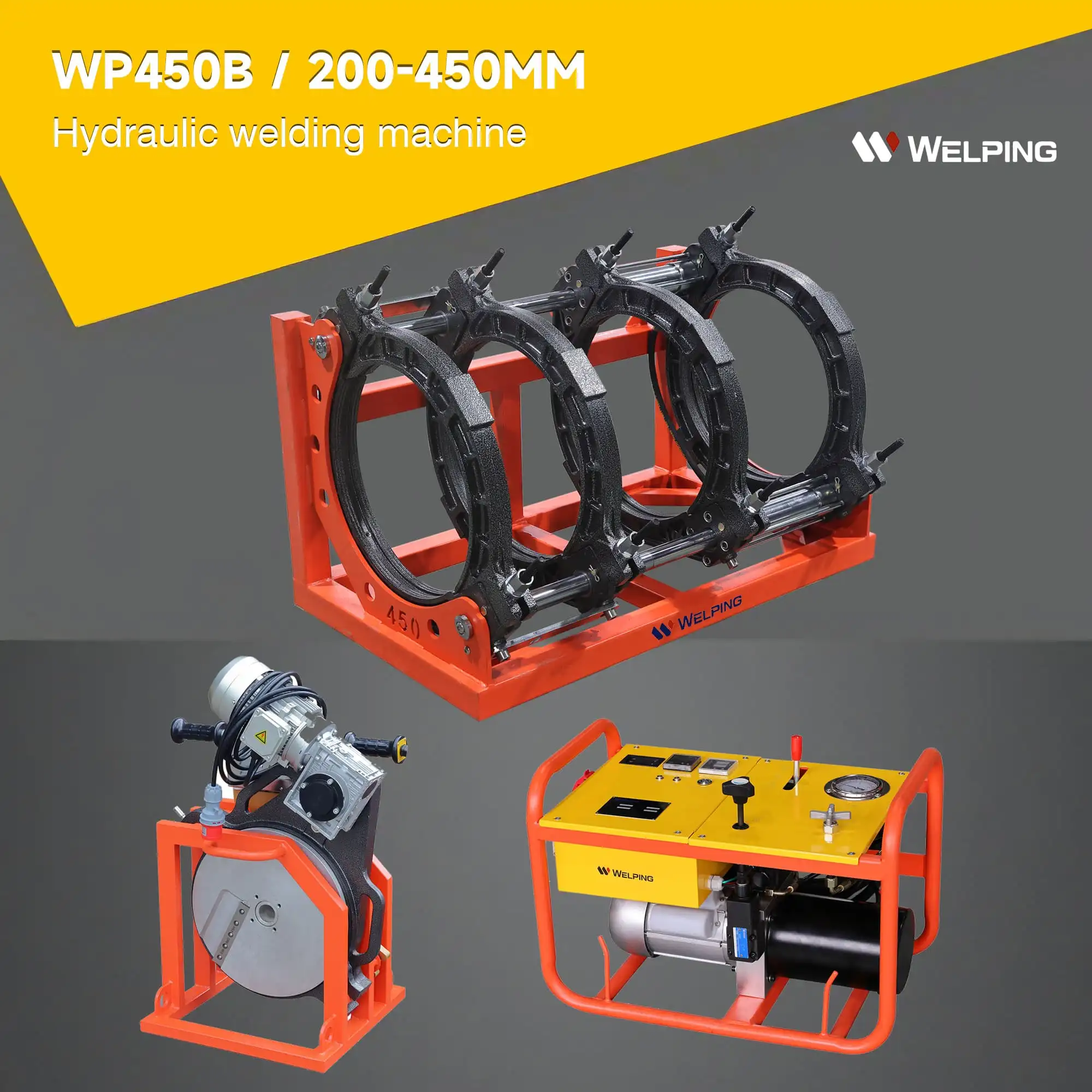 200MM to 450MM Hydraulic Hdpe Pipe Fusion Welding Machine Exporter