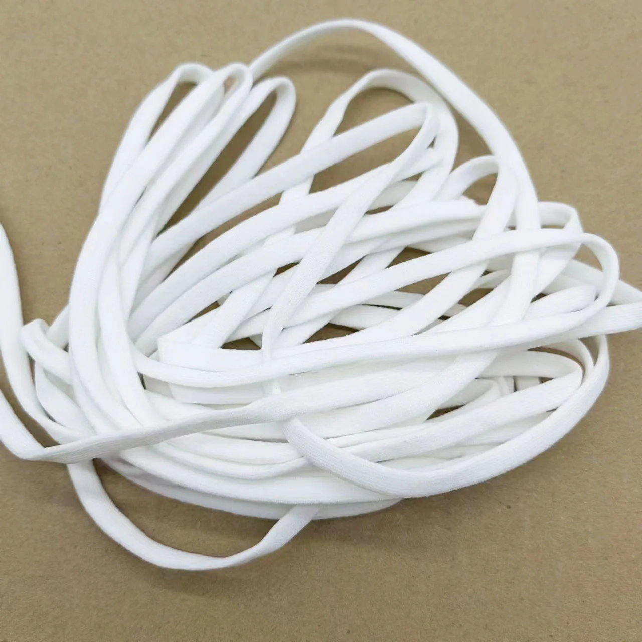 Rubber Elastic Cord 5mm 6mm spandex polyester Loop Rope Elastic String ...