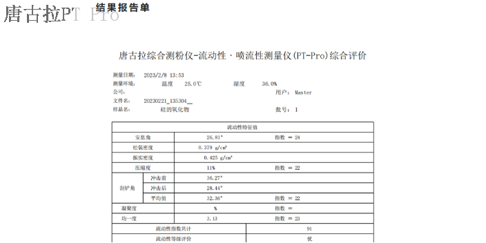 北京锂电池材料粉体综合特性测试仪生产厂家,粉体综合特性测试仪