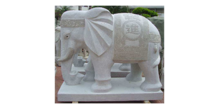 青海附近石雕大象石定制,石雕大象