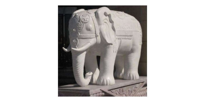青海附近石雕大象石定制,石雕大象