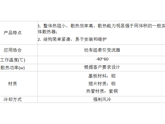 衢州节能热管散热器