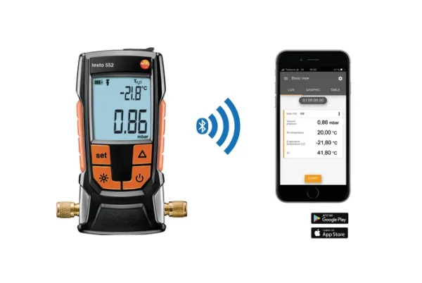 testo 552 - 數(shù)顯式真空表真空壓力表