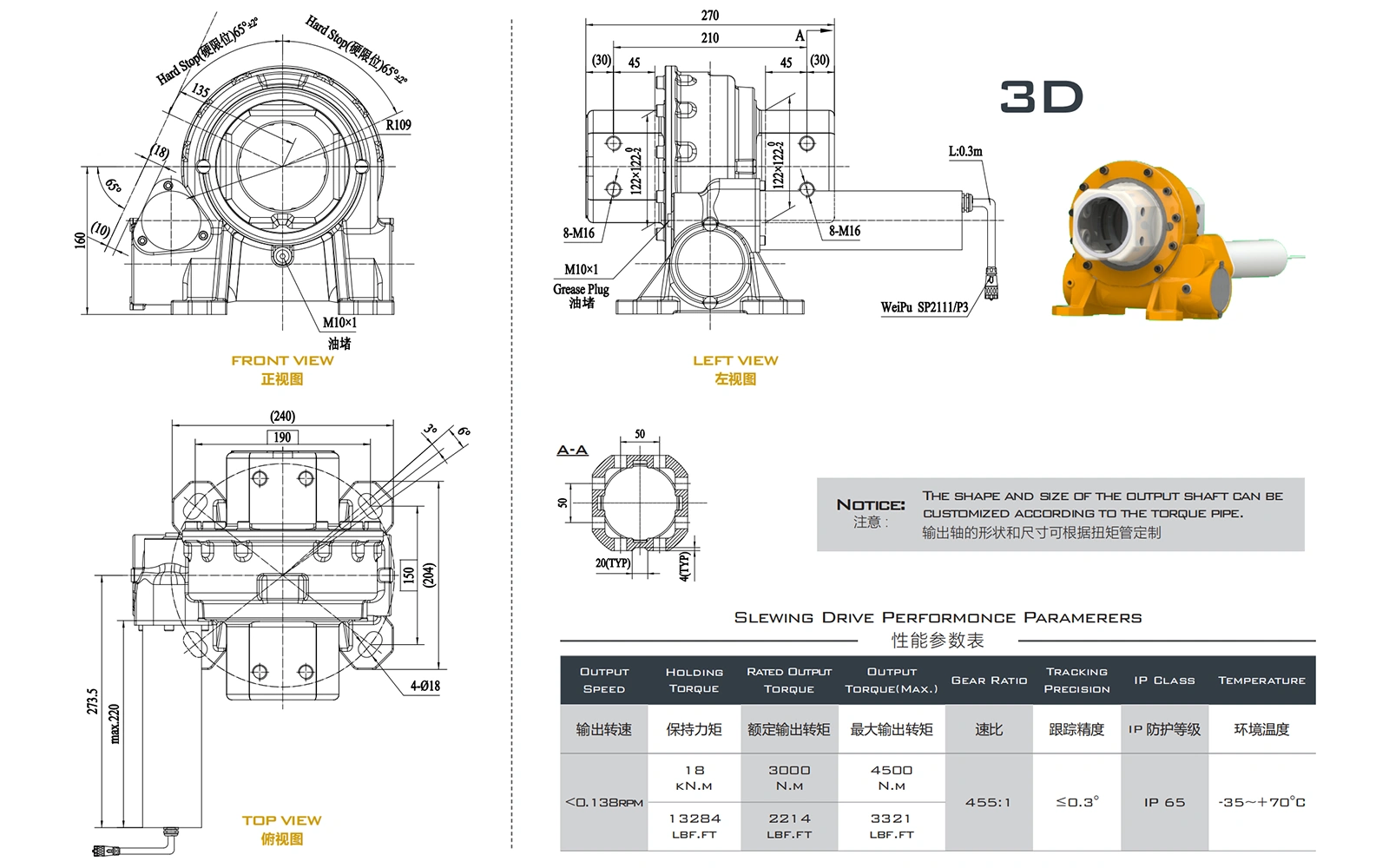 FM5DE Slewing Drive