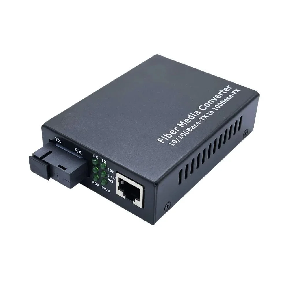 10/100Base-TX to 100Base-FX Fiber Media Converter