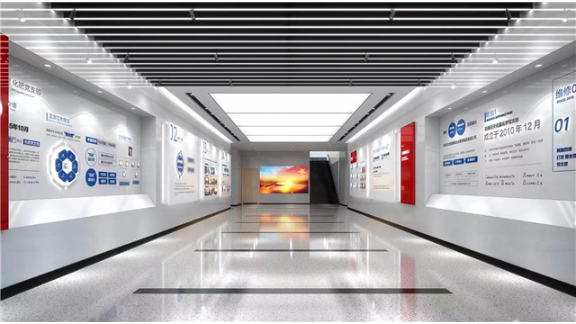 临平区企业走廊党建文化墙设计经典案例 杭州新引擎广告传媒供应;