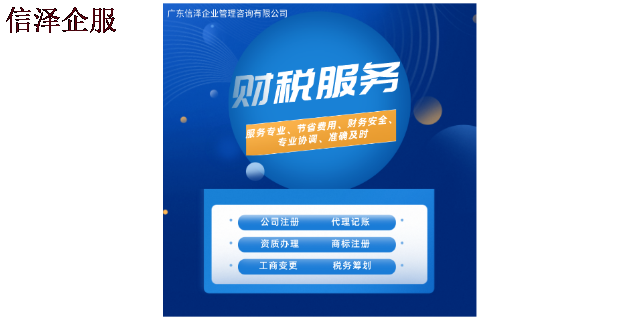 广东一般纳税人财税服务需要做什么 广东信泽企业管理咨询供应