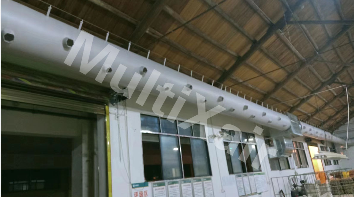 MX织物风管系统应用永州烟草公司仓库——米希(上海)环境技术有限公司