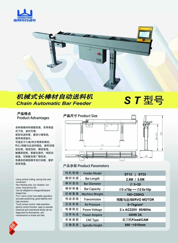 ST系列經(jīng)濟(jì)型自動(dòng)棒材送料機(jī)