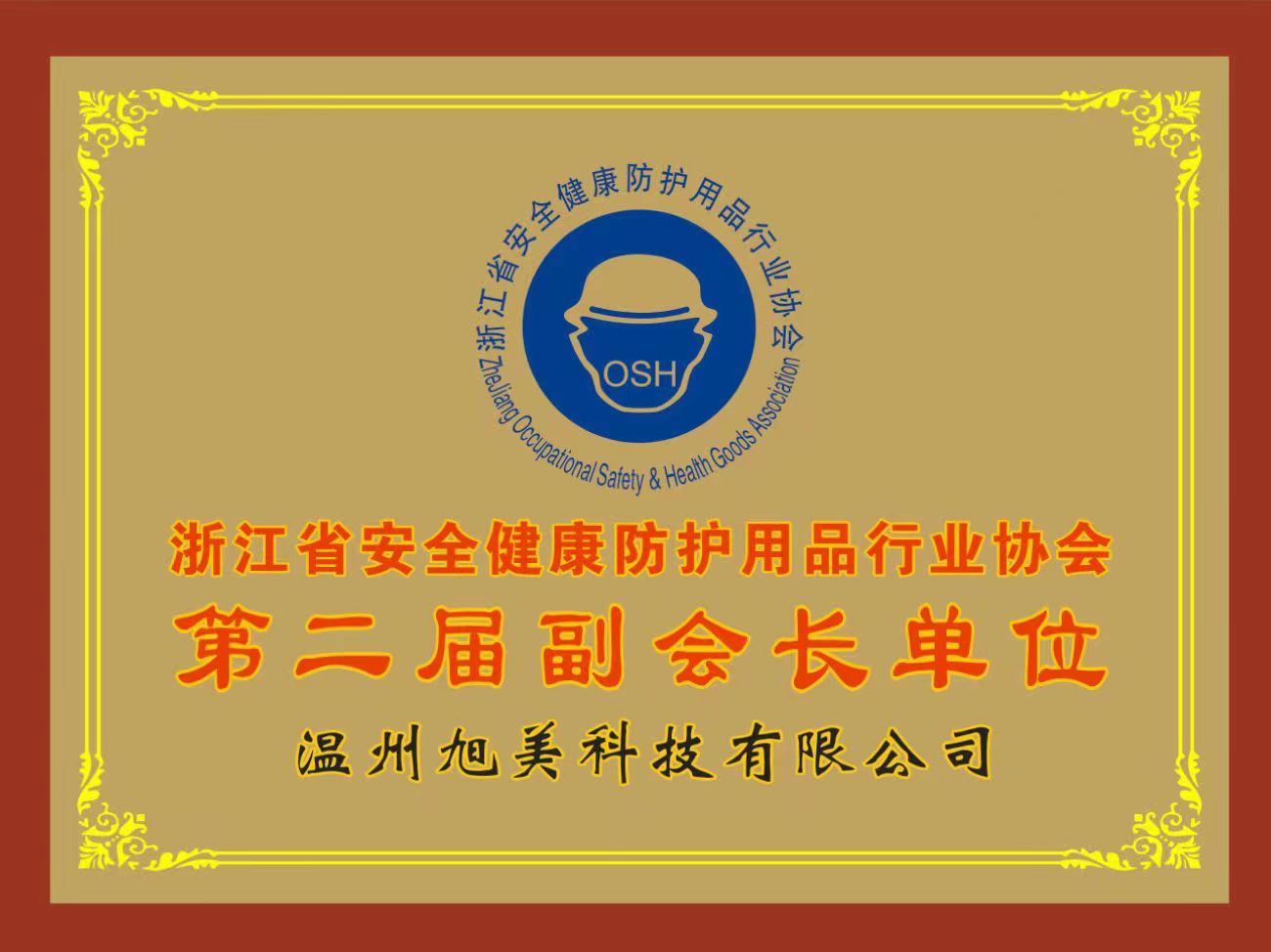 浙江省安全健康防護用品行業協會副會長單位