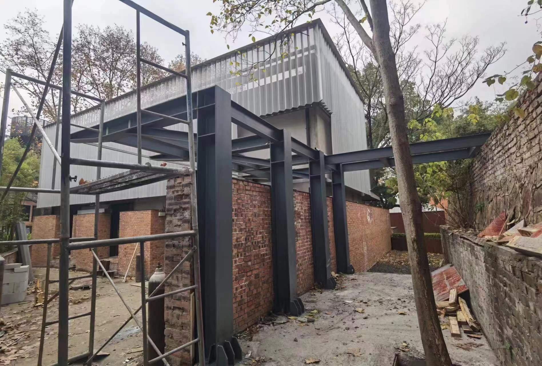 红创Park园区悬挑钢结构项目竣工_江苏今陵建筑工程有限公司