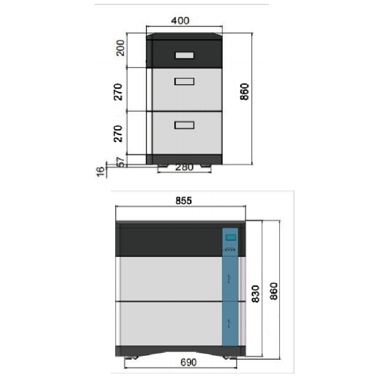 Inverter all-in-one 30Kwh pack