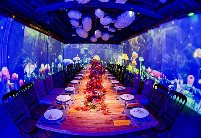山西太原沉浸式3D光影餐厅预算 苏州火焰数字技术供应