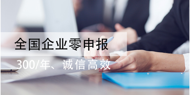 河南企业零申报包括什么服务 客户至上 广西企合商务服务供应