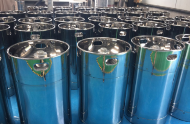 安徽六氟磷酸锂盐法兰桶生产 苏州圣思瑞包装容器供应