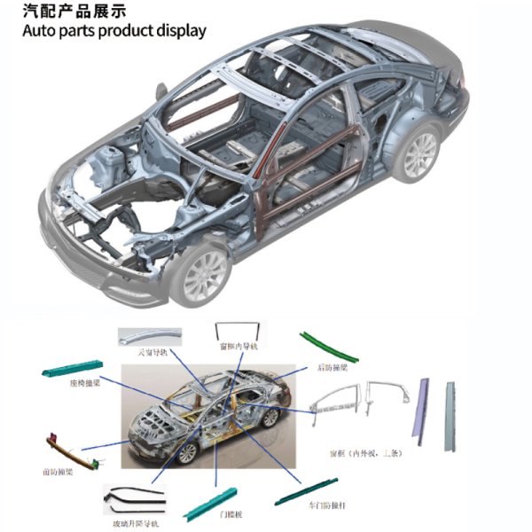 汽車防撞梁冷彎成型機設備