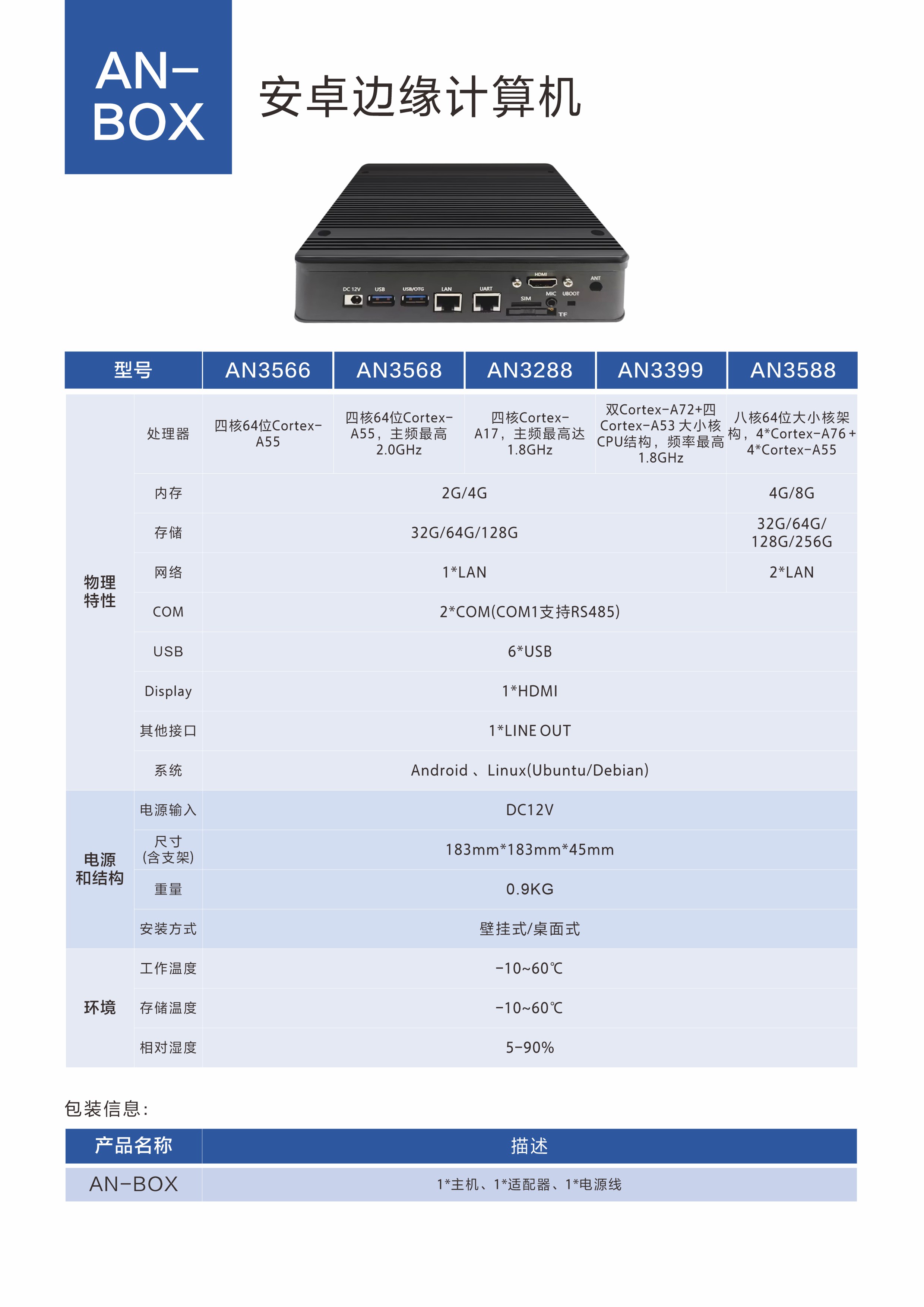 AN-BOX安卓工控机（ARM）