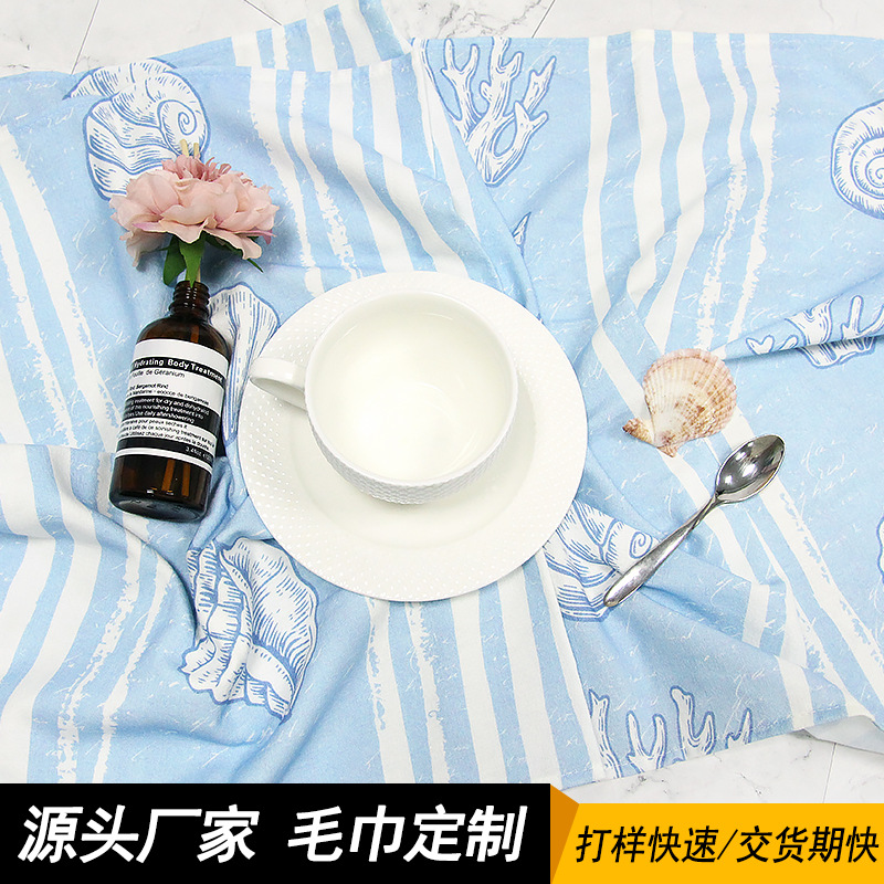 美式法式全棉茶巾清新風(fēng)餐布裝飾道具