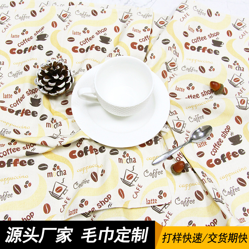  美式法式全棉茶巾簡(jiǎn)約風(fēng)餐布裝飾道具