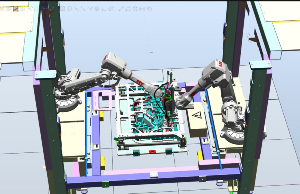 超声波焊接线体机器人动画模拟