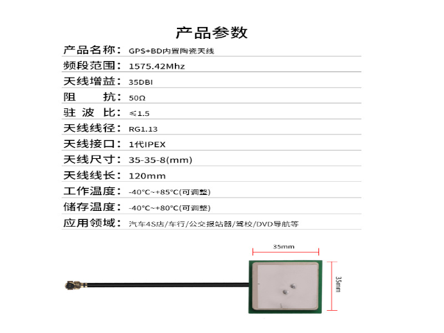 测量仪RFID陶瓷天线时钟