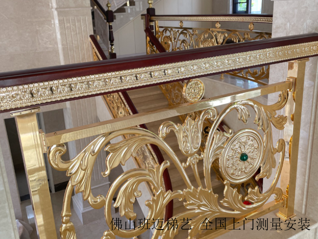 安徽铜艺精雕楼梯扶手共同合作,楼梯扶手