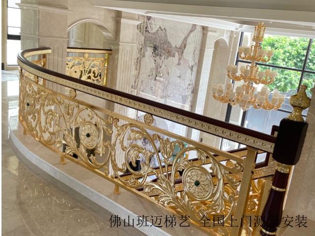 海南铜艺雕刻楼梯扶手设计方案,楼梯扶手