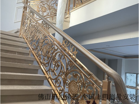 宁夏中式铜楼梯扶手图片,铜楼梯