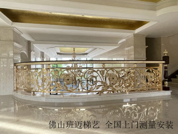 广东法式铜楼梯扶手,铜楼梯