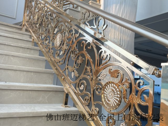 西藏纯铜精雕铜楼梯品牌,铜楼梯