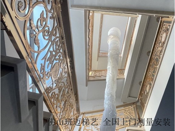 黑龙江纯铜雕刻铜楼梯扶手厂家,铜楼梯