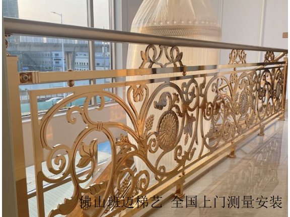 河北法式铜楼梯品牌,铜楼梯