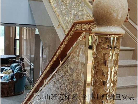 青海铜板雕刻铜楼梯扶手厂家,铜楼梯