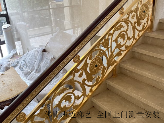 重庆纯铜雕刻铜楼梯厂家,铜楼梯