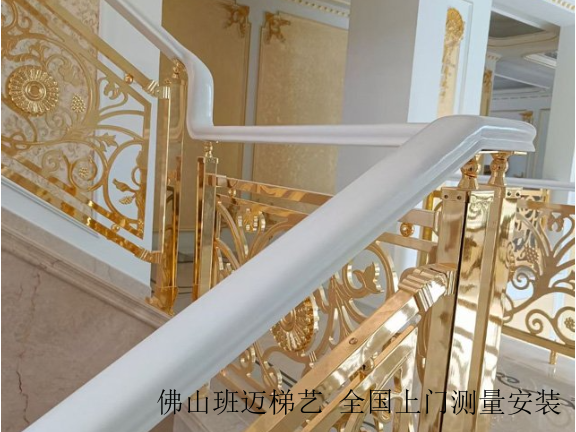 吉林法式铜楼梯图片,铜楼梯