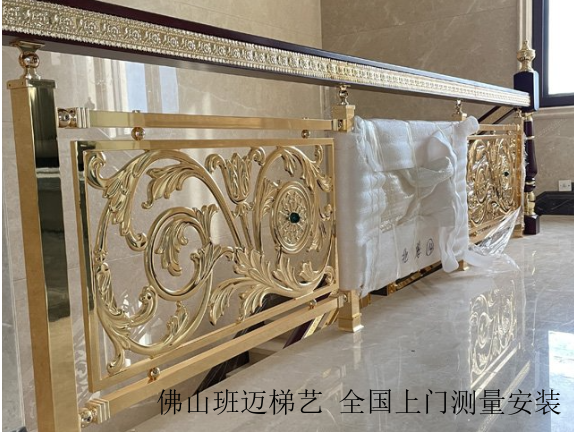 北京铜艺雕刻铜楼梯扶手价格,铜楼梯