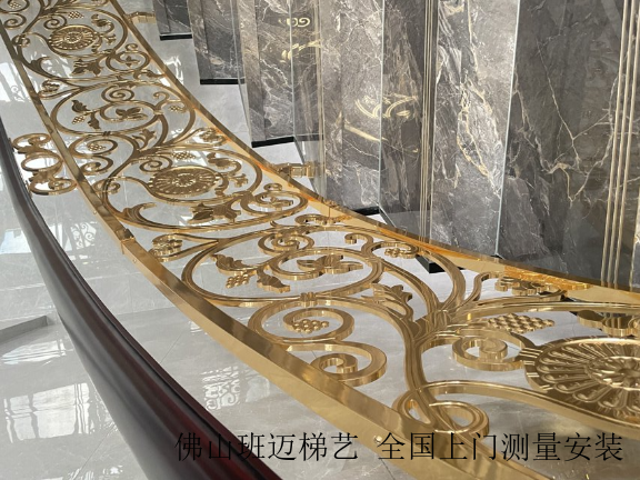 上海铜精雕铜楼梯来图定制 佛山市禅城区班迈五金制品供应