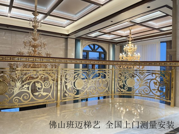 贵州镀铜铜楼梯全国上门设计,铜楼梯