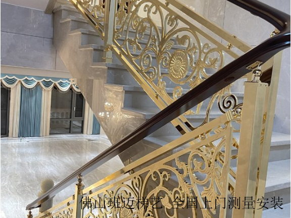 北京铜板精雕铜楼梯扶手厂家