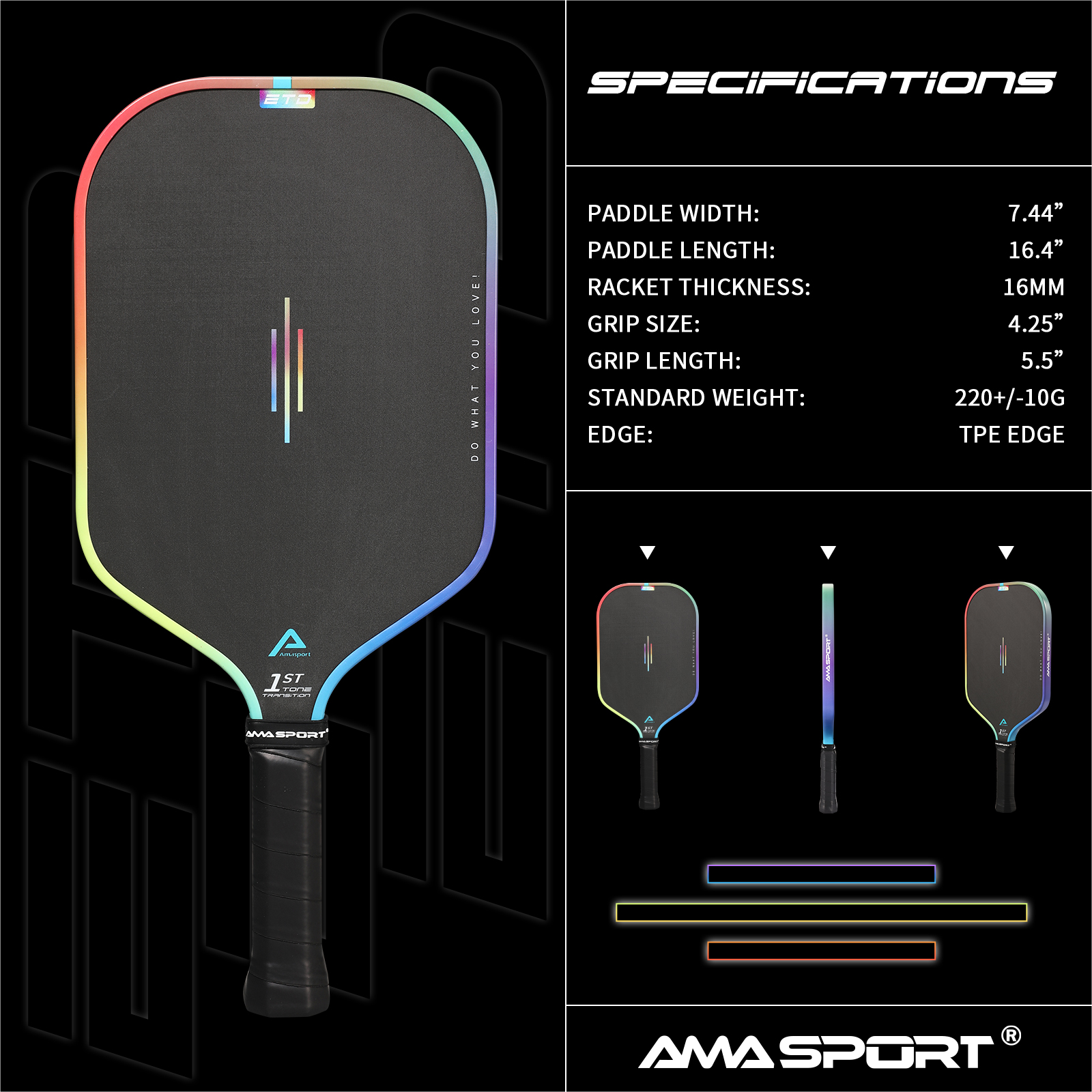 ETD-Cyan Pickleball Racket