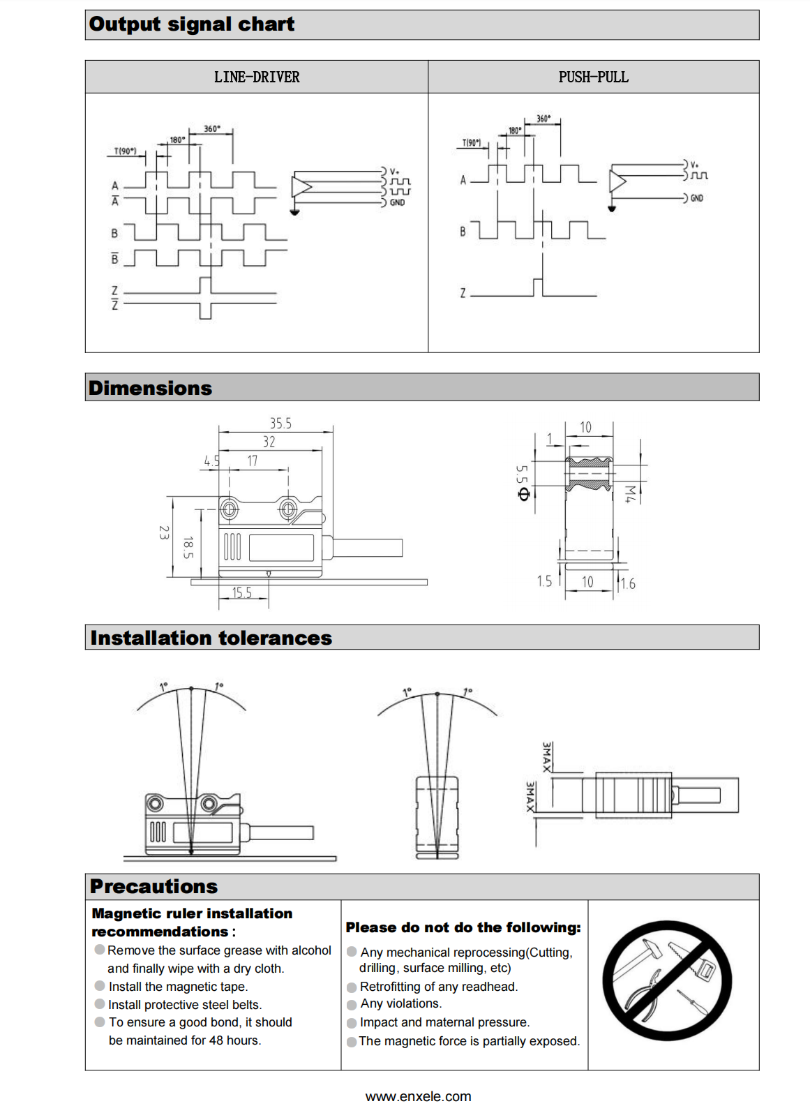 magnetic scale linear encoder