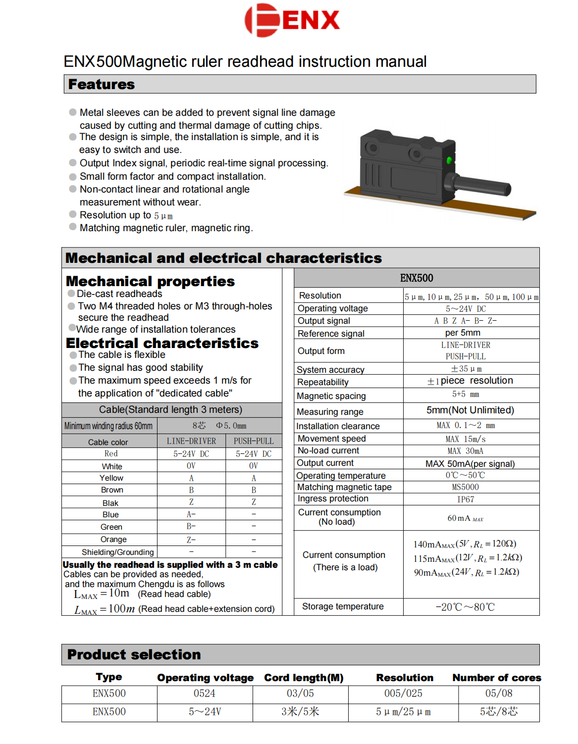 magnetic scale linear encoder