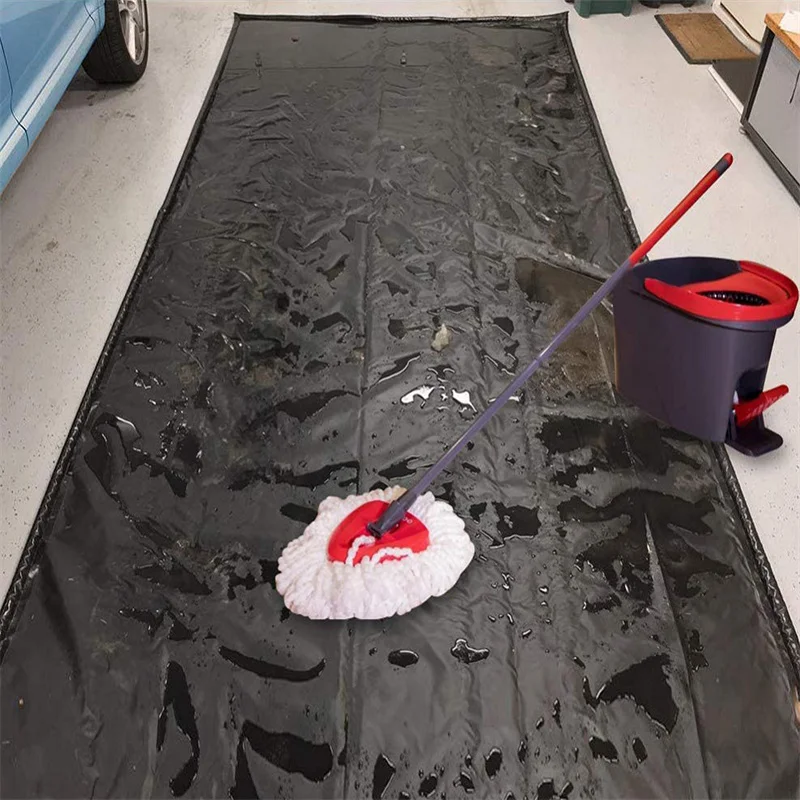 Low Cost AutomotiveGarage Containment Mat for Car Showroom