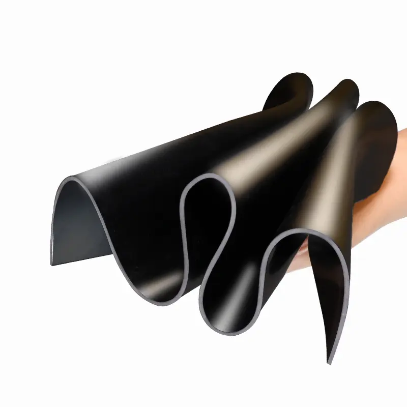 black rubber sheet