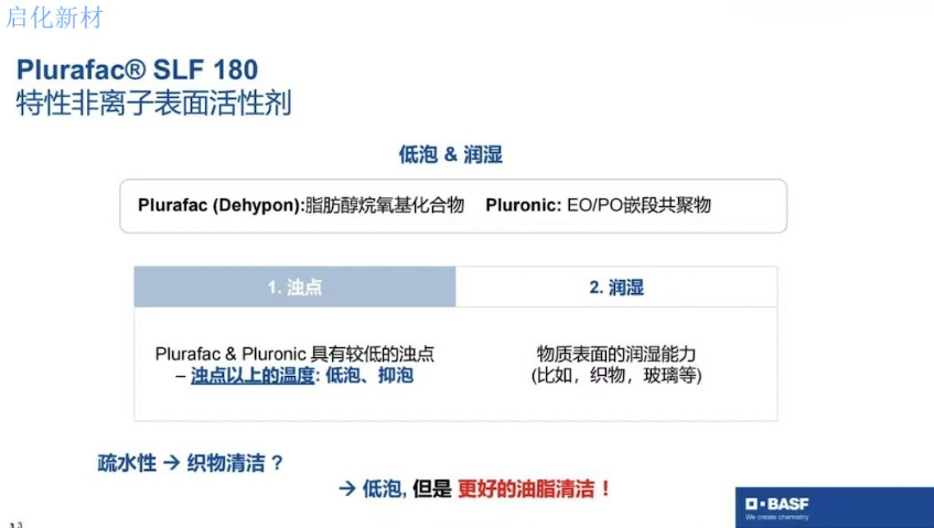 北京PlurafacSLF180平均價(jià)格 蘇州啟化新材料科技供應(yīng)
