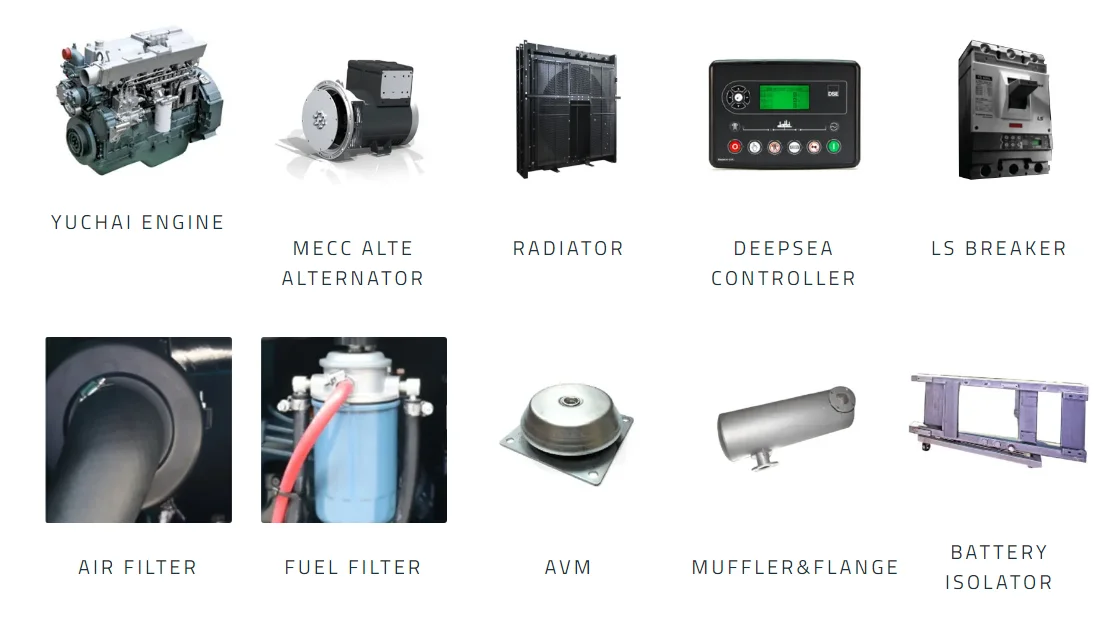 Sym Powered By Yuchai (50hz: 30kva-550kva)
